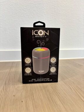 ICON Beauty Mini Humidifier - Gray with Multi-Color LED